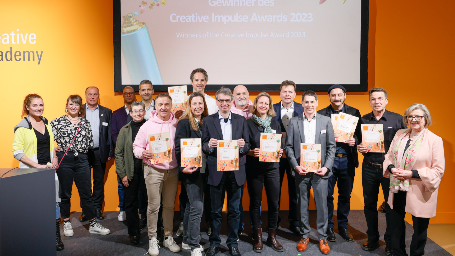 Gewinner des Creative Impulse Awards 2023. Bild: Messe Frankfurt/Jean-Luc Valentin