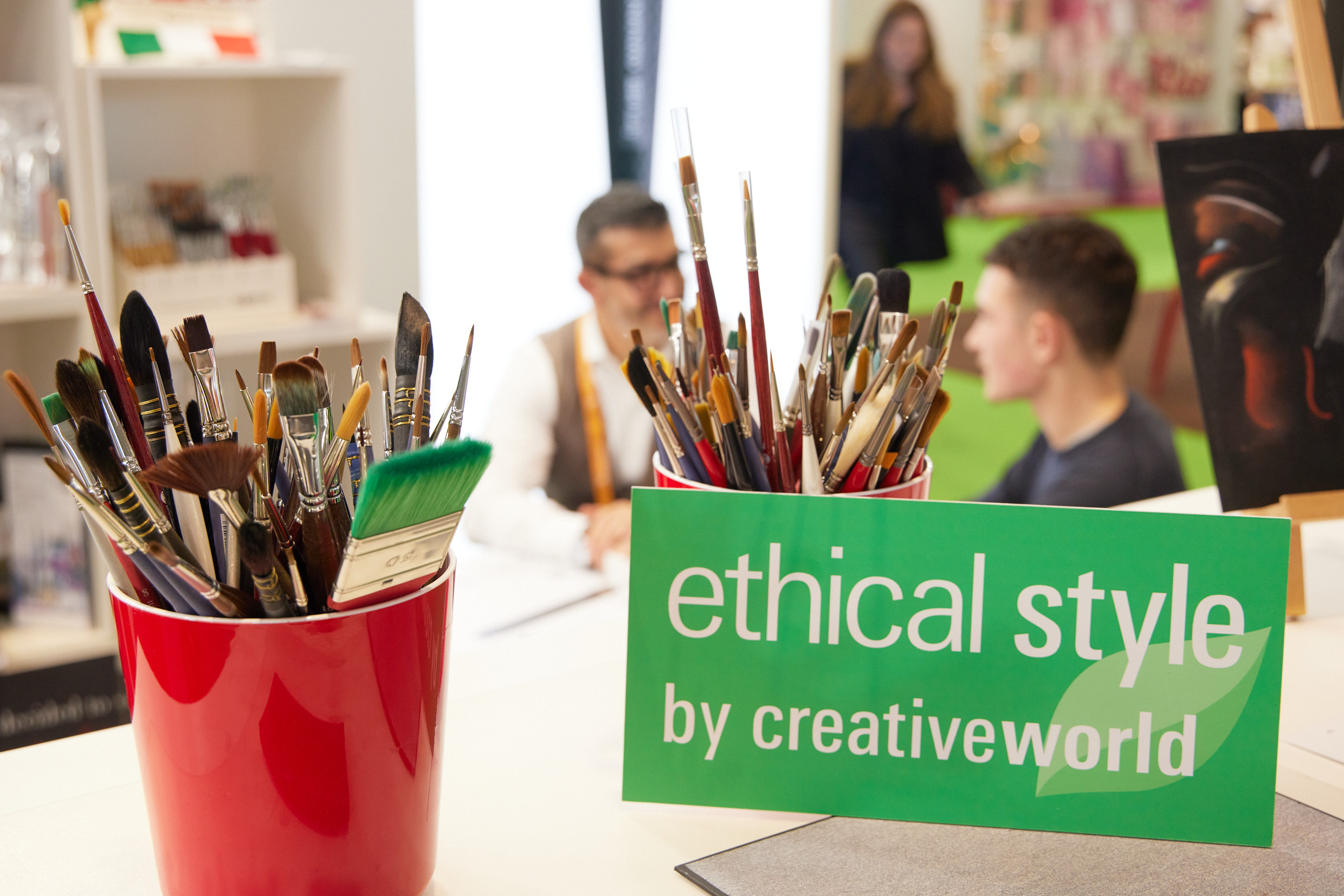 Ethical Style sign at a stand booth at Creativeworld