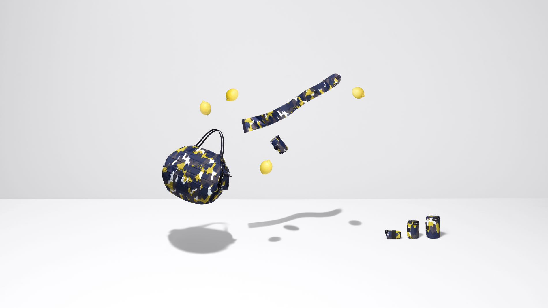 Faltbaren Taschen aus recyceltem Kunststoff