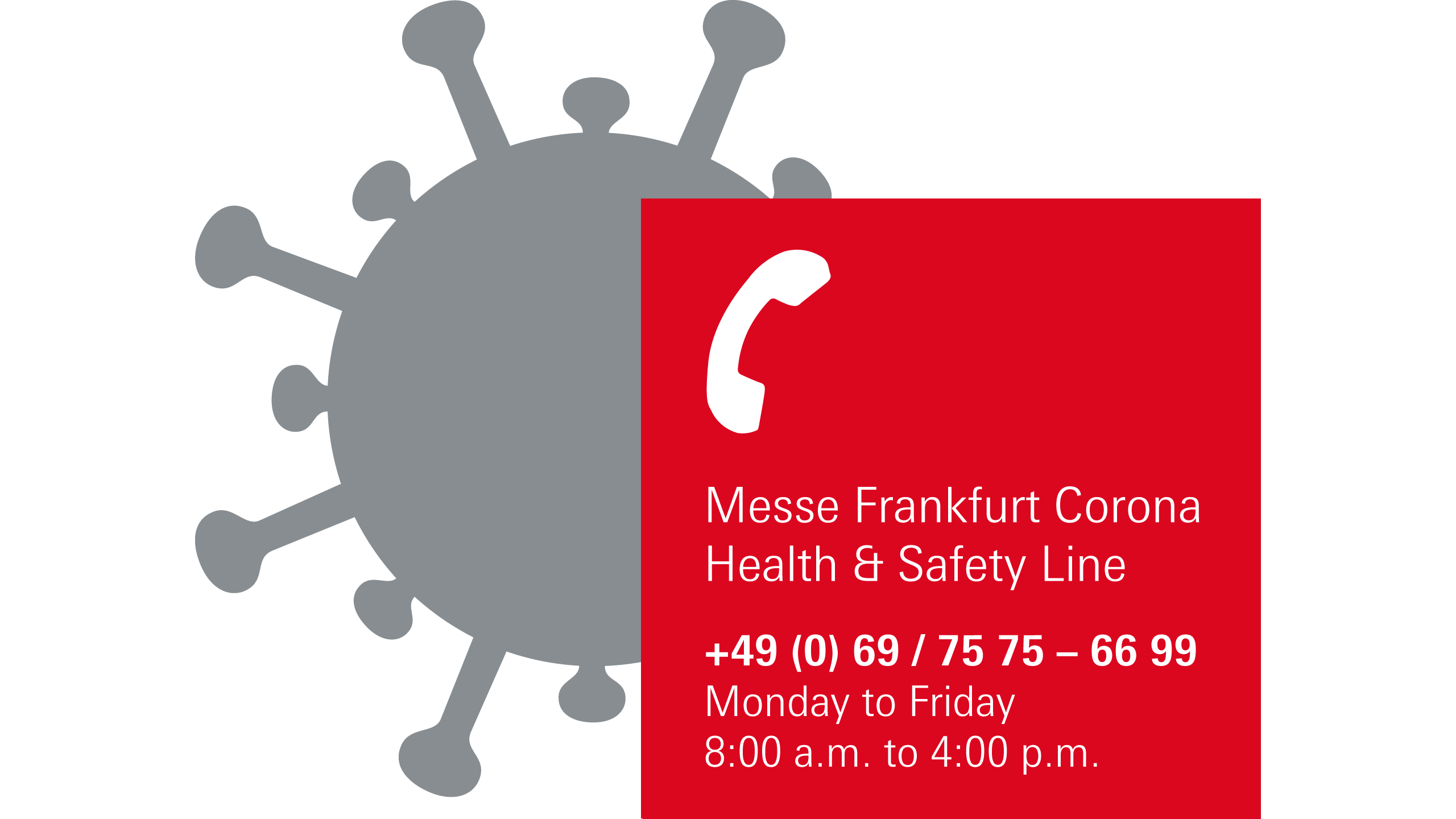 Messe Frankfurt Corona Health & Security Line