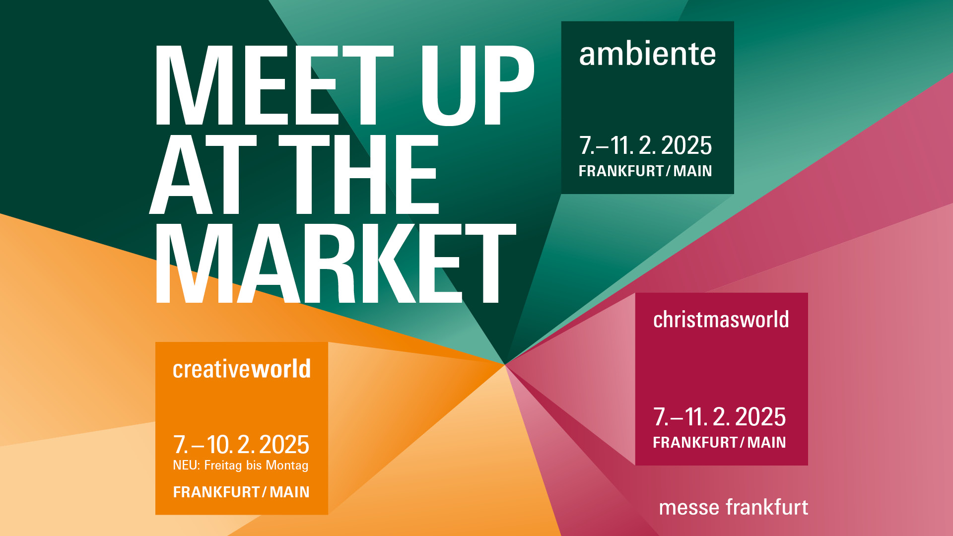 Meet up at the market: Ambiente, Christmasworld und Creativeworld