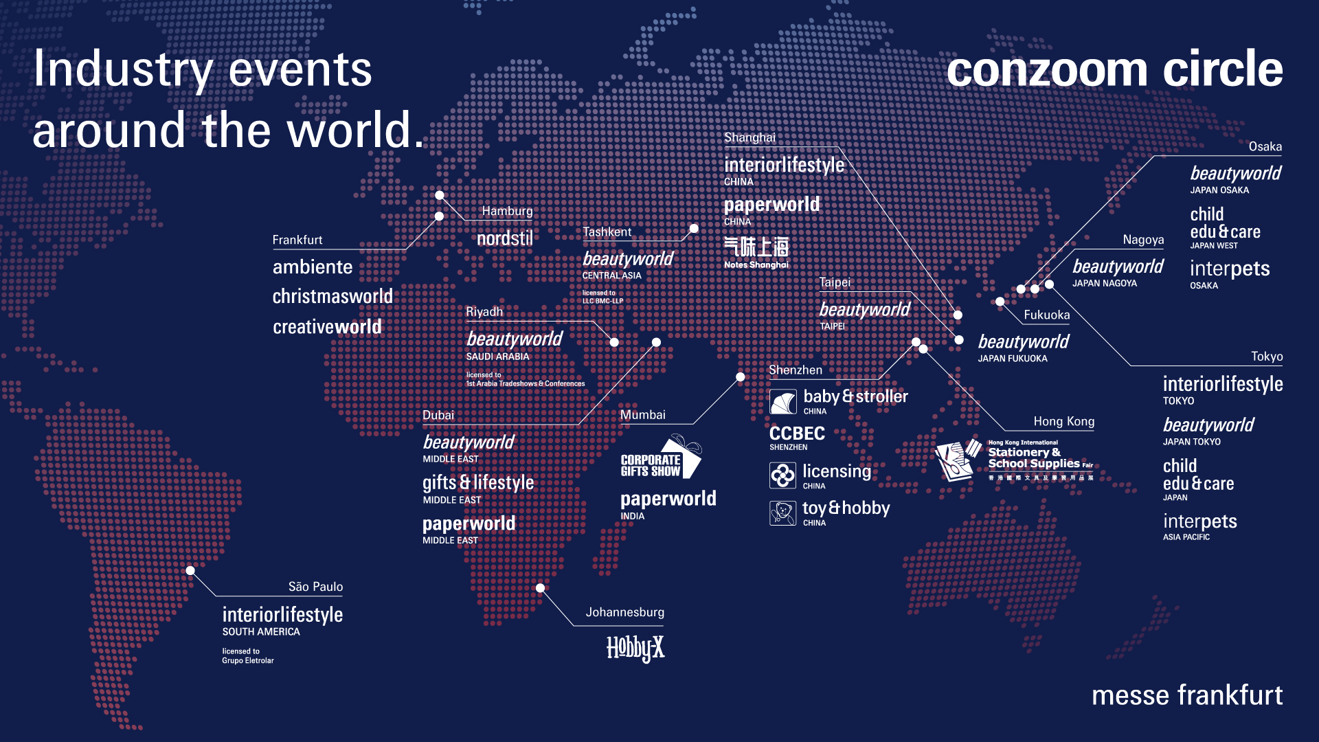 Conzoom Circle world map