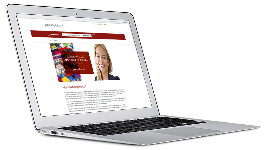 productpilot.com Startseite auf einem MacBook