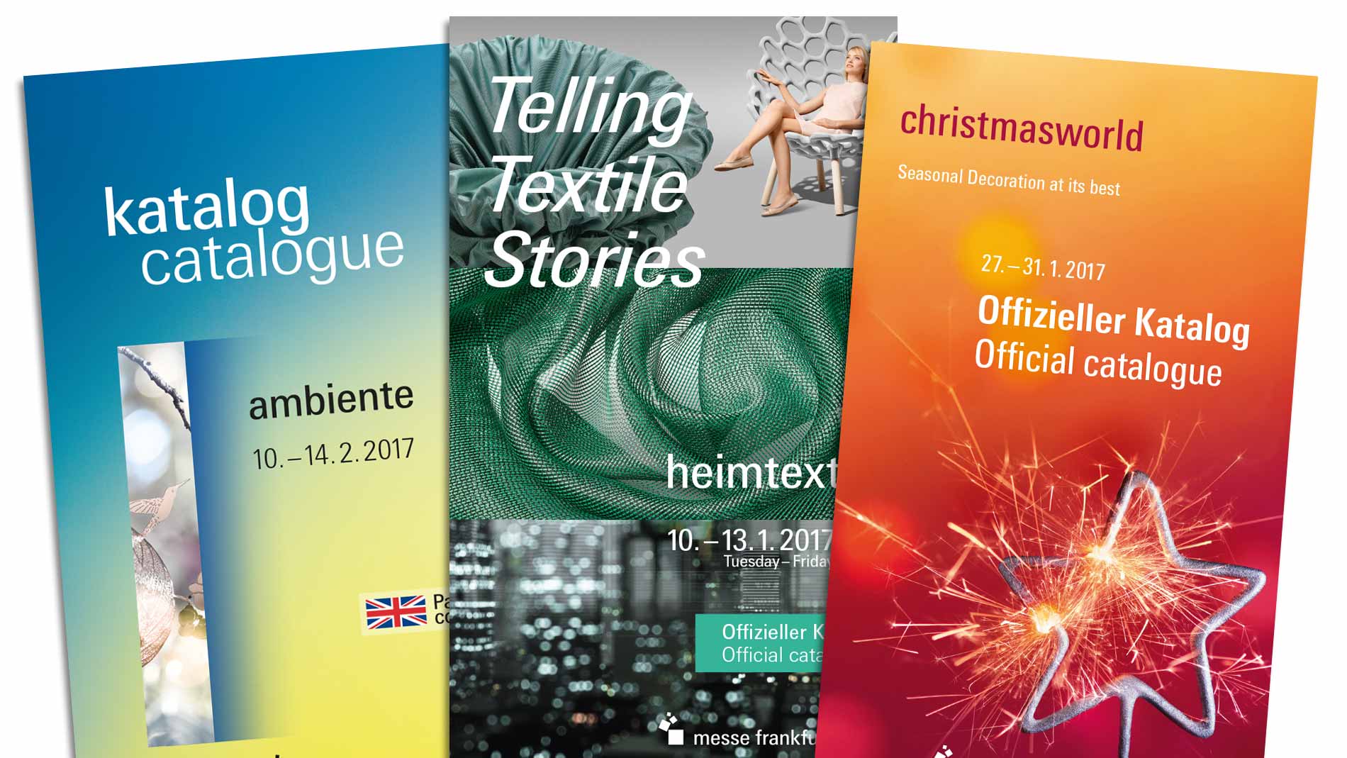 Advertising options in the trade fair catalogues of Messe Frankfurt
