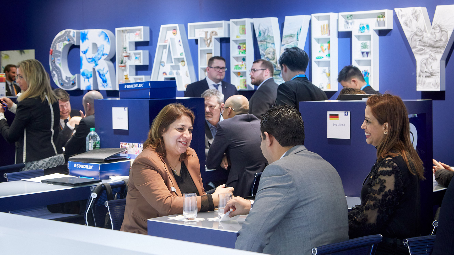Business-Gespräche auf der Creativeworld