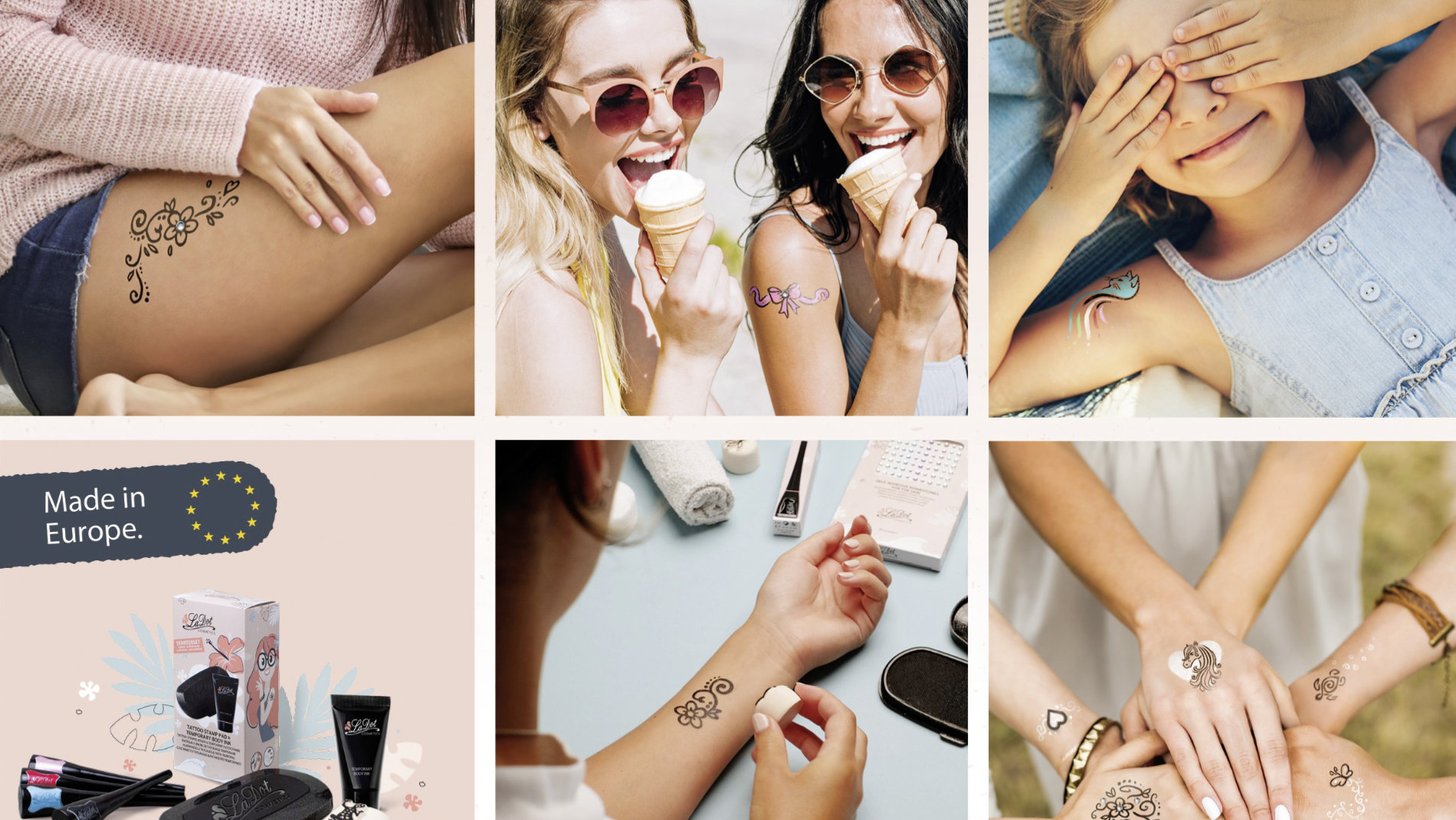 Creative Impulse Award 2nd place: COLOP Arts & Crafts Digital – LaDot Cosmetics Temporary Tattoos