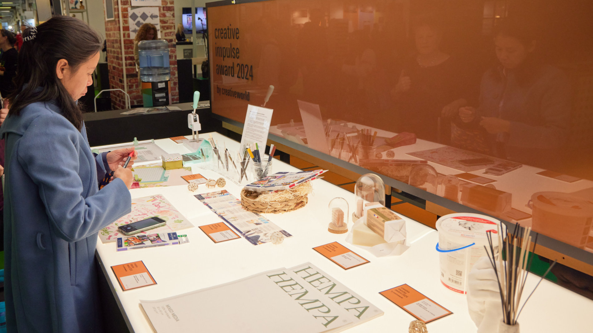 Winning products on the table at the Creative Impulse Award