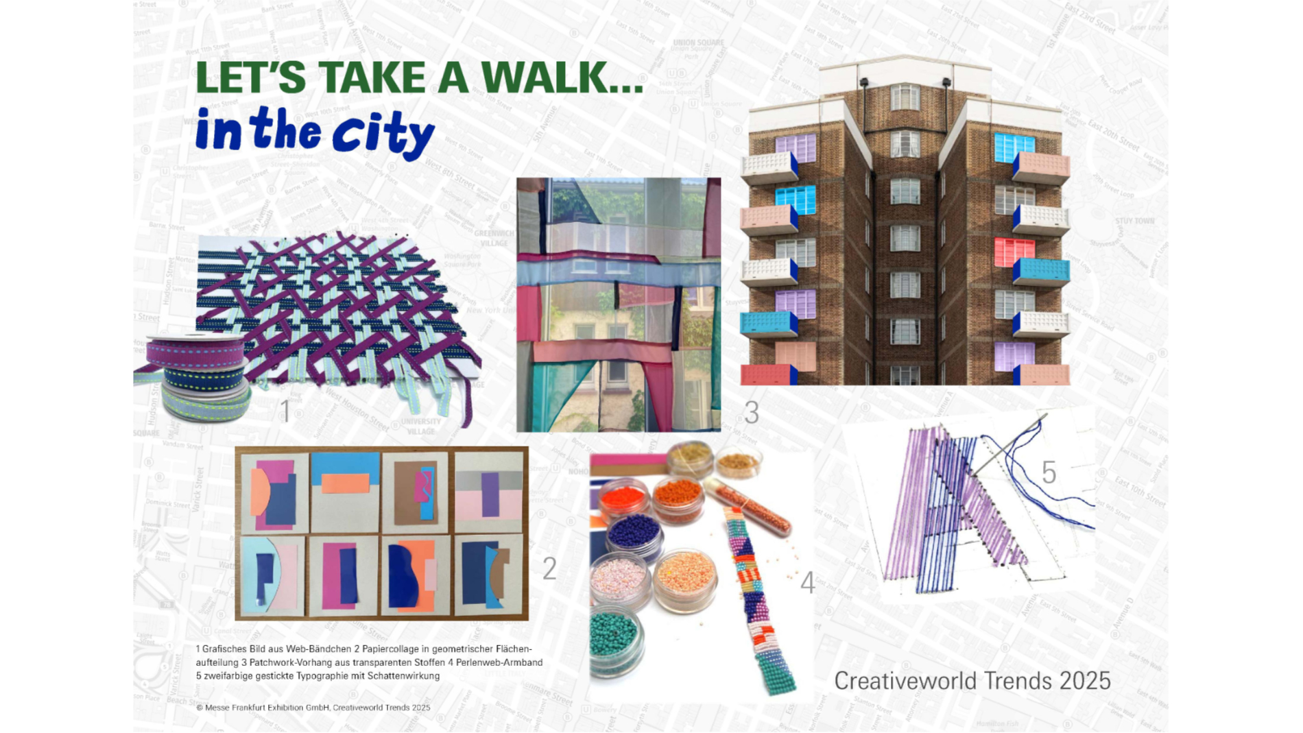 Creativeworld Trends 25: LET’S TAKE A WALK… in the city