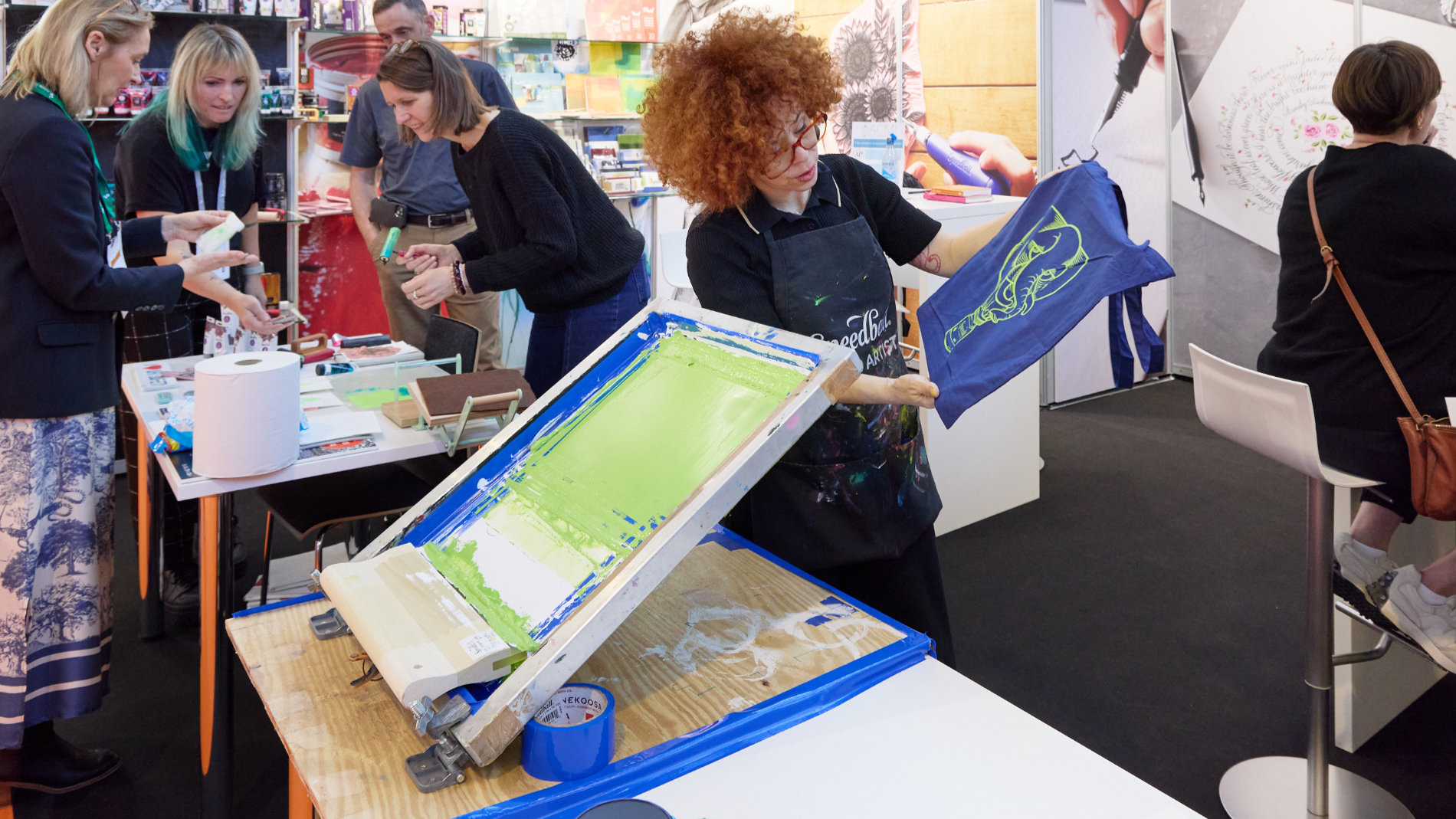 Siebdruck auf der Creativeworld