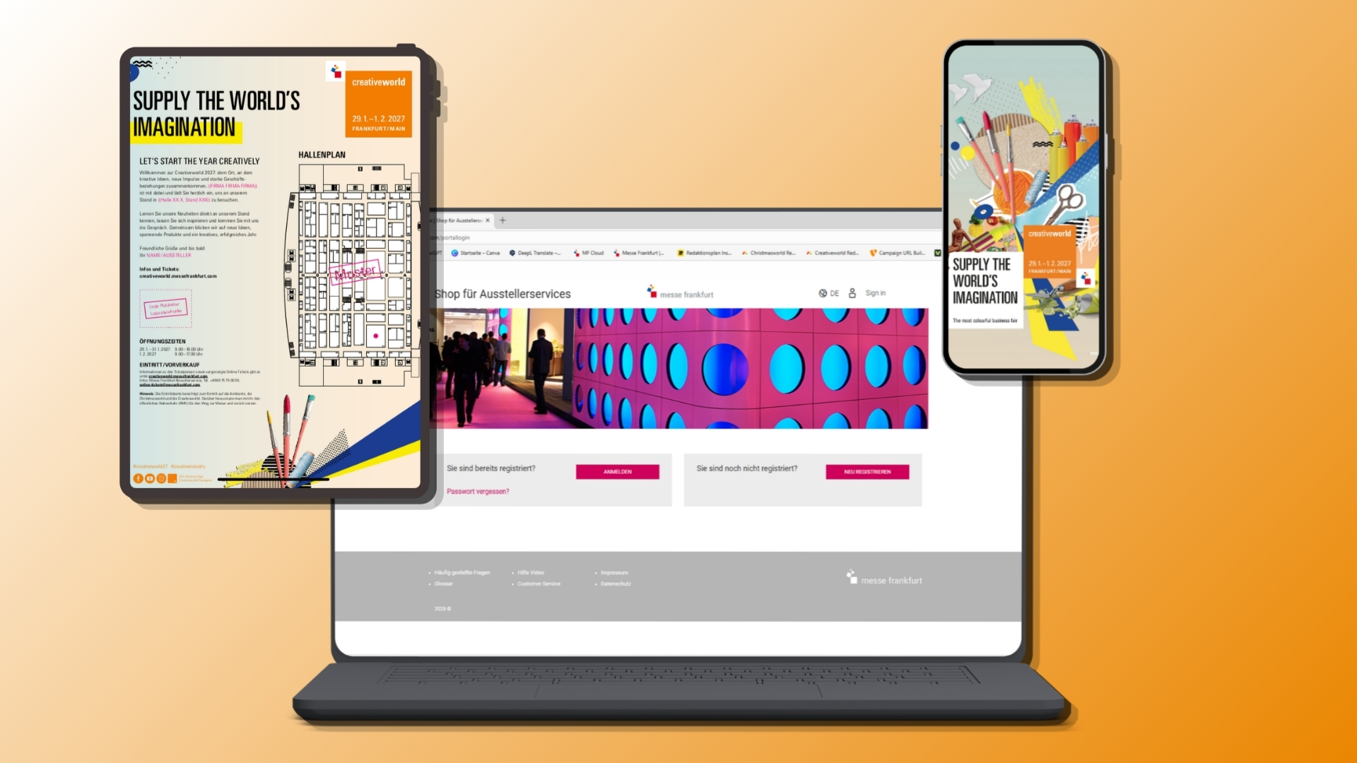 Creativeworld digitales Promotionmaterial